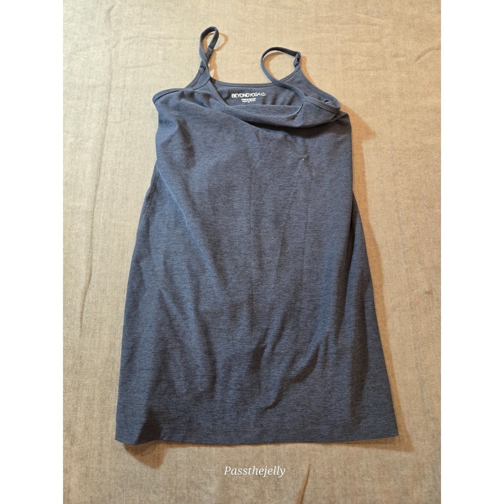 Beyond Yoga Dress Womens Small Blue Spacedye Icon Midi Bodycon Made in USA